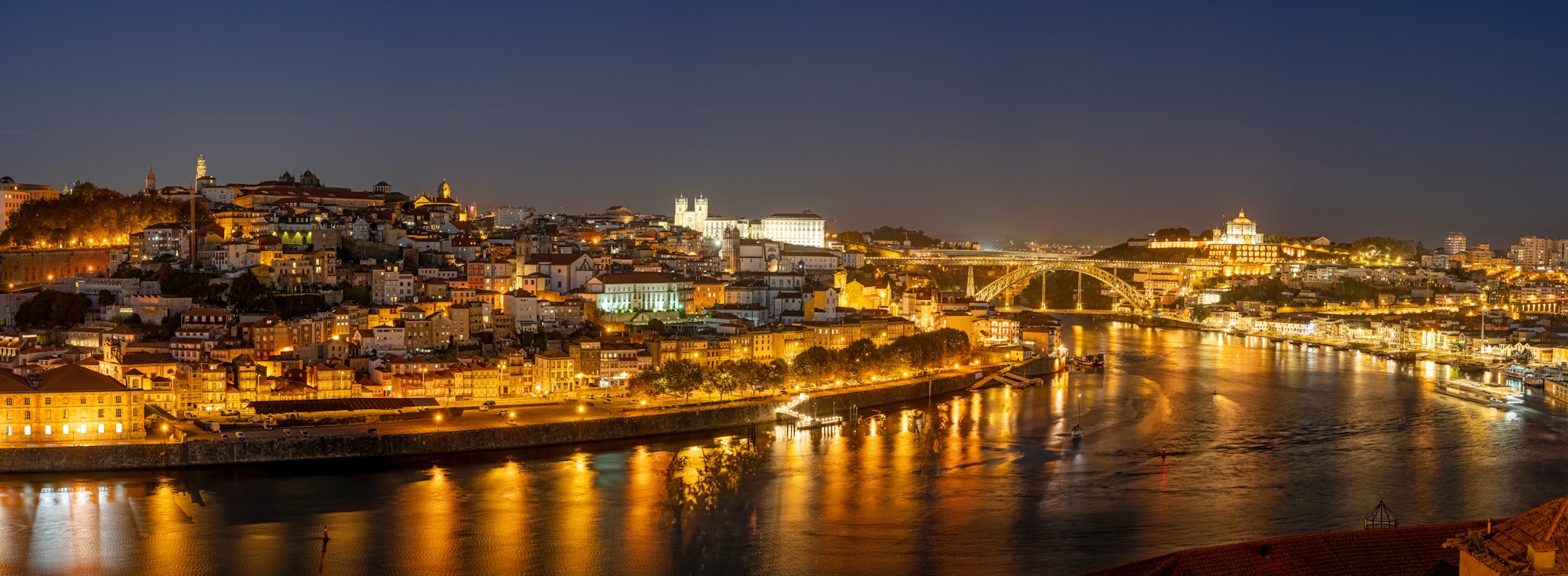 Panorama of Porto with the Douro river
